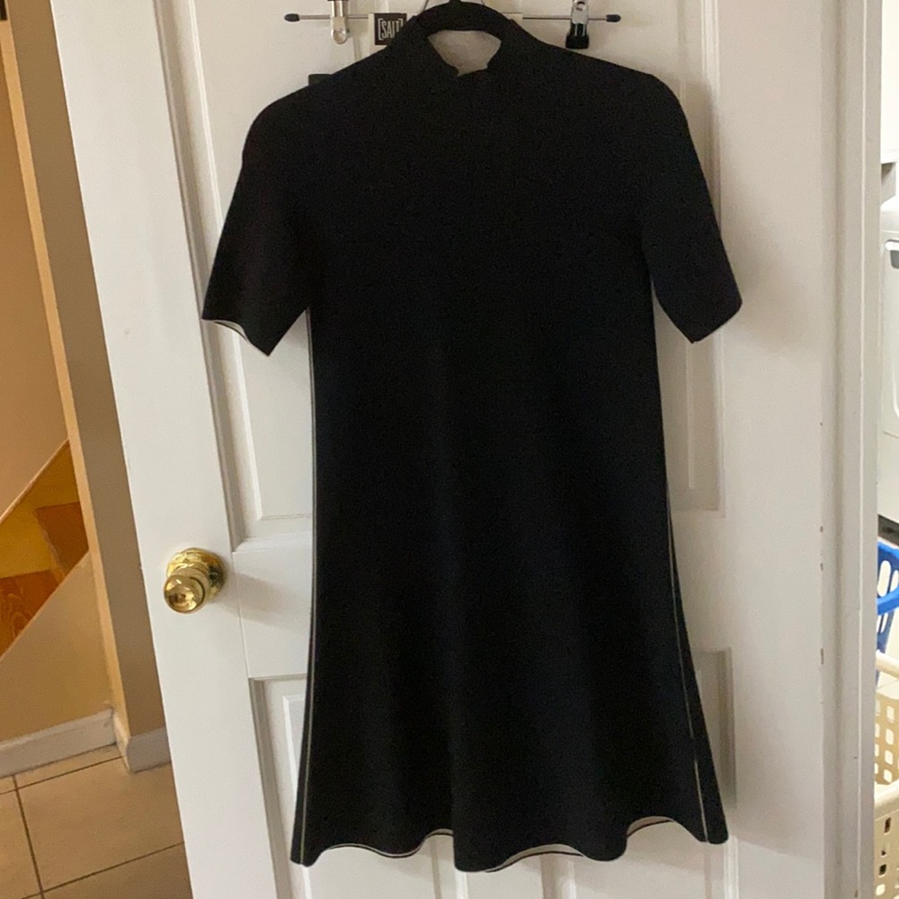 Theory black sweater dress